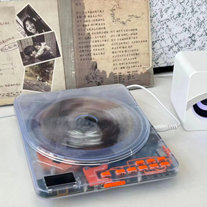 Lecteur CD portable BT à coque transparente, anti-choc, lecture de mémoire, lecteur de musique USB TF Card Repeater, idéal pour les voyages, directement de l'usine - Product Image 3