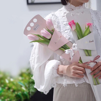 Magasins de fleurs tendances, boîte à fleurs en couleur pure, bon marché, offre spéciale