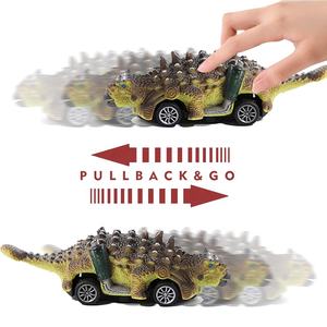 Carros de Dinosaurios para Niños, 8 Unidades, Juego Mundial de Dinosaurios, Carreras, Vehículos, Camión Monstruo, Mini Juego de Animales - Product Image 4