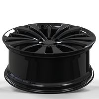 WHEELBOSS Jantes tout-terrain personnalisées avec logo, PCD 5x112, noir mat, forgées en aluminium, plaquées zinc, pour rétrofit/amélioration