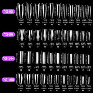 550 Uñas Postizas de Gel Suave, Cobertura Completa, para Extensiones de Uñas Acrílicas, Forma Almendrada, Transparentes, Uñas Artificiales - Product Image 5