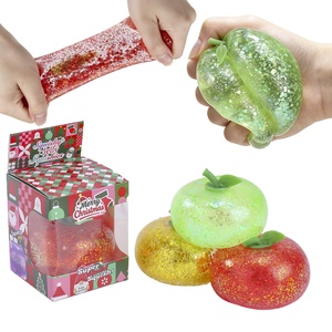 Cross-border New Product Christmas Golden-powder apple Maltose Squishy Stress-relief Toy <b>Venting</b> Rebound Halloween Rubber - Product Image 5