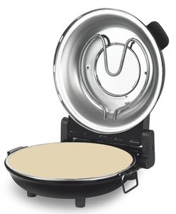 <span class=keywords><strong>Four</strong></span> à pizza électrique 2026 12 pouces avec plaque en pierre de 12 pouces et thermomètre, résistant aux hautes températures jusqu'à 400 degrés - Product Image 5