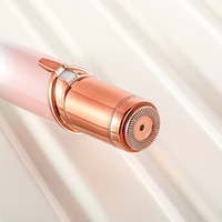Mini rasoir électrique pour femme, design en forme de rouge à lèvres, tondeuse à poils corporels, rasoir sûr, épilateur électrique pour le visage, soin sans douleur