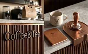 Diseño de Interiores de Cafetería Wabi Sabi |   Mobiliario de Madera de Nogal y Microcemento para Cafeterías Especializadas en Café - Product Image 4