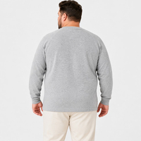 T-shirt à manches longues pour homme, col rond, manches raglan, mélange de coton, décontracté, grandes tailles, coupe ample, 6XL 7XL