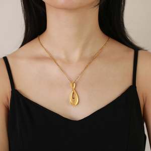 गुलाब सोने के स्टेनलेस स्टील के अंतिम संस्कार में राख बालों के लिए पेंडेंट नेकलेस हार - Product Image 6