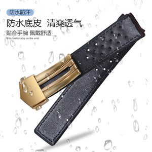 Bò da chính hãng Watchband dây đeo loạt Xem dây đeo cổ tay gấp khóa 20 22 24mm cho TA-G HEUER Carrera sang trọng ban nhạc - Product Image 2