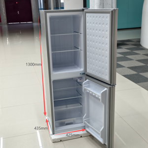X 118L Household Capacity Upper and Lower Door <b>Refrigerator</b>, Energy-saving <b>Refrigerator</b> Ac French Table Top Commercial Small Wit - Product Image 1