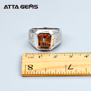 Турецкий диаспоры Косынка стерлингового серебра женское кольцо с крупными камнями изумрудная огранка создан диаспоры изменения цвета камень свадебные подарки на день рождения - Product Image 6