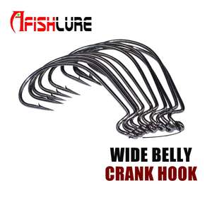 เหยื่อตกปลาแบบนิ่ม ตะขอเบ็ดแบบกว้าง สำหรับขายส่ง # 2; # 1; # 1/0; # 2/0; # 3/0; # 4/0; # เบ็ดตกปลาเบอร์ 5/0 - Product Image 6