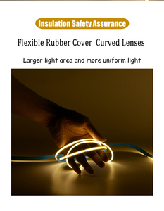 COB LED Strip <b>Light</b> 256 LEDs/m Dotless 12V 24V CCT 3000K 4000K 6000K Self Adhesive Cuttable Flexible for Under Cabinet Kitchen - Product Image 5