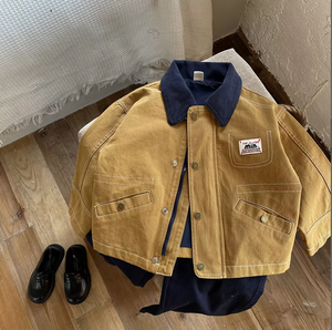 [Mountain View] Manteau pour enfants, nouvelle collection <span class=keywords><strong>printemps</strong></span> 2026, cardigan rayé et à carreaux pour filles et garçons, <span class=keywords><strong>veste</strong></span> en coton doux pour bébé - Product Image 6