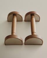 Bar Push-up Kayu Wellshow, Stand Push-up, Parallettes Kayu, Bracket Push-up, Pegangan Push-up, Peralatan Olahraga dan Kebugaran