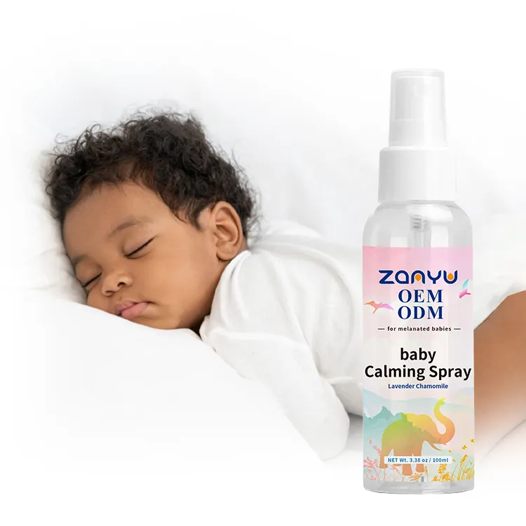 Private Label Baby Calming Spray 100ml camomilla lavanda sonno profondo cuscino Spray profumo nebbia per sonno