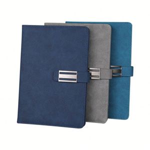 Libreta de Negocios Personalizada con Logotipo, A5, de Cuero PU, con Cierre Magnético, Placa Metálica, Diario de Reuniones, con Marcapáginas de Cinta, Regalo Corporativo - Product Image 2