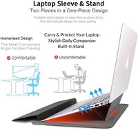 Sac de support en cuir pour ordinateur portable, pochette avec tapis de souris, pour Macbook Air Pro M1 12 13 14 15 16, meilleur prix