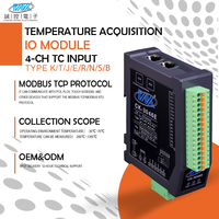 Módulo de Termopar de 4 Canales de Alta Resistencia a Interferencias, Aislamiento Magnético de 2500V, ESD ±15KV, Tipo K, Adquisición de Datos de Temperatura