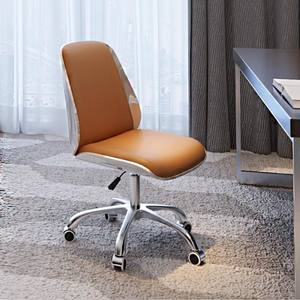 现代简约设计旋转办公椅合成革可调头枕聚氨酯面料促销 - Product Image 4