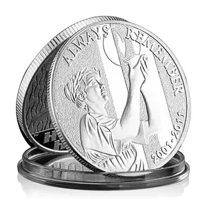 US of America Liberty Commemorative Coin Statue of Liberty Always Remember Silver Plated Gift Honor Hope Challenge Coin