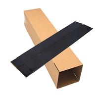 Boîtes d'expédition industrielles personnalisées, longues, en carton ondulé, pour tapis, tapis de sol, emballage, papier mat unique avec laminage UV