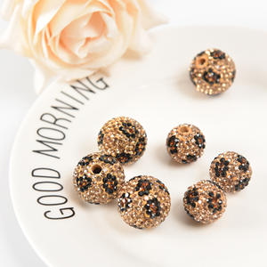 Vente en gros personnalisé Offre Spéciale nouveau style coloré cz <span class=keywords><strong>pave</strong></span> perle <span class=keywords><strong>de</strong></span> <span class=keywords><strong>verre</strong></span> perles <span class=keywords><strong>de</strong></span> cristal pour bricolage collier - Product Image 3