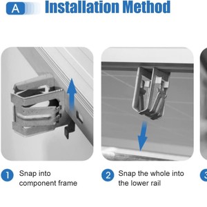 <b>C</b> Type Steel Solar Panel <b>Clamp</b> Hot Dip Galvanized Fastening Bracket For PV Mounting System - Product Image 3