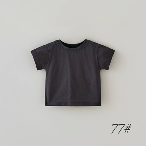 Kaos Anak Lengan Pendek Musim Panas Bayi Lengan Pendek Katun Organik GOTS - Product Image 5