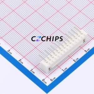 WAFER-HA2.54-13PWZ Wire-to-Board Pin Header Bent Lead Through Hole,P=2.5mm Connector 1x13P 2.5mm Right Angle Insert XHB - Product Image 2