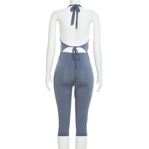 Viviblook J26ST018 Nuevo Conjunto de Dos Piezas para Mujer, Verano, Sexy, Ajustado, Top Halter, Pantalones Cortos - Product Image 5