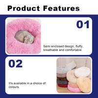 Personnalisation professionnelle Matériau en fausse fourrure Cloud-Like Comfort Doux Long Lit en peluche pour animaux de compagnie