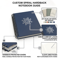 Carnet personnalisé avec logo, journal à spirale personnalisé, format A5 A4, papeterie de bureau, cadeau promotionnel, agenda