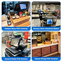 Terminal POS de Alta Calidad, Totalmente Cerrado, a Prueba de Polvo y Niebla, Pantalla POS de 15 Pulgadas, Sistemas POS con Windows