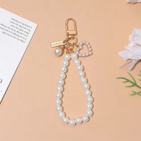 Gantungan Kunci Cangkang Mutiara Lucu, Gelang Manik-Manik, Ornamen Ponsel, Gantungan Tas, Aksesoris Kunci Mobil Kreatif