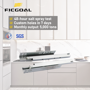Ficgoal 2-Fold <span class=keywords><strong>undermount</strong></span> trượt thép mạ kẽm có thể điều chỉnh Nail ngăn kéo <span class=keywords><strong>RUNNER</strong></span> cho khách sạn đồ nội thất nhà bếp phần cứng cao trượt - Product Image 1