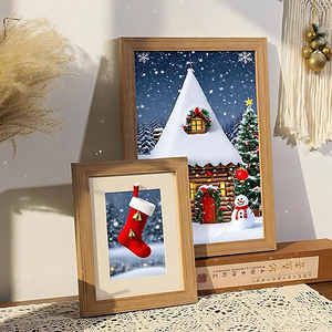Giáng sinh khung ảnh với Acrylic Cover-Gỗ Kỳ nghỉ hình ảnh khung cho <span class=keywords><strong>Xmas</strong></span> trang trí nội thất 5x7 8x10 11x14 inch khung ảnh bằng gỗ - Product Image 6