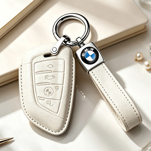 Custodia per chiave <span class=keywords><strong>BMW</strong></span> compatibile con X1 X3 X4 X5 X6 X7 M5 Serie 1 3 <span class=keywords><strong>4</strong></span> 5 6 7 GT3 GT5 GT6, protezione completa a 360 gradi - Product Image 2