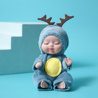 Poupée fille renaissance cadeau de noël 11cm petite poupée de simulation dormir bébé habiller jeu enfants jouet enfant jouet vente en gros