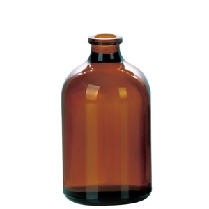 医薬品グレードの獣医用50ml注射ガラスバイアル - <span class=keywords><strong>USP</strong></span>タイプIII アンバー/フリント（遮光） - Product Image 3