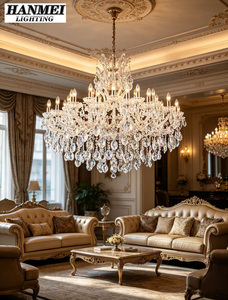 Grande <span class=keywords><strong>Lampadario</strong></span> in Cristallo per Hotel, Lussuoso <span class=keywords><strong>Lampadario</strong></span> a 18 Luci, Classico Tradizionale per Matrimoni - Product Image 4