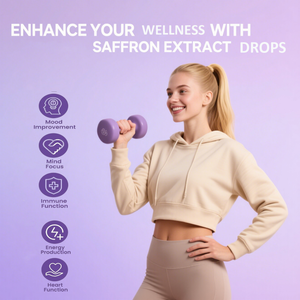 OEM Private label estratto di zafferano biologico gocce per il supporto dell'umore e alleviare lo Stress - Product Image 4