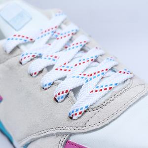 Cordón plano trenzado personalizado para deportes de ocio, con punta oblicua, para bolsos, ropa y zapatillas deportivas - Product Image 3