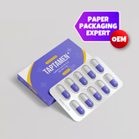 Boîte à médicaments en papier entièrement personnalisable de luxe avec logo, emballage pharmaceutique OEM/ODM, boîte médicale