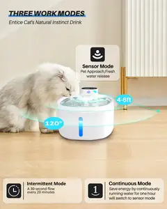 Оптовая Продажа Новый дизайн USB перезаряжаемый беспроводной умный дозатор для собак и кошек для домашних животных фонтан для воды с датчиком