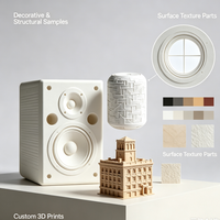 Modèles architecturaux imprimés en 3D, prototypes de bâtiments, miniatures de présentation et pièces d'échantillonnage personnalisées pour la conception et l'exposition