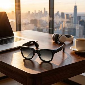 Lunettes Intelligentes IA 2026 avec Caméra HD 20MP, Traduction en Temps Réel, Audio, Étanche IP66, pour Hommes et Femmes - Product Image 2