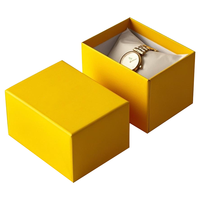 Boîte à montre carrée de haute qualité, design personnalisé, revêtement UV, laminage mat, gaufrage, carton recyclable, boîte cadeau pour bijoux