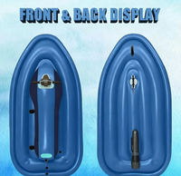 Vente en gros d'usine, bateau électrique gonflable flottant sur l'eau de 700 W, jet ski électrique gonflable