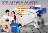 Nouvelle imprimante DTF à jet d'encre HJD avec tête Epson, garantie 1 an, fonctionnement automatique pour l'impression par transfert thermique sur film flexible/PET