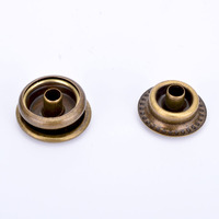 Boucle de boutons à pression en métal, 10 pièces, 12.5mm 15mm, boucle en fer pour vêtements, vente en gros